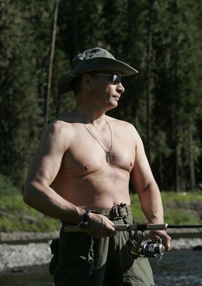 Russian President Vladimir Putin visiting Republic of Tuva