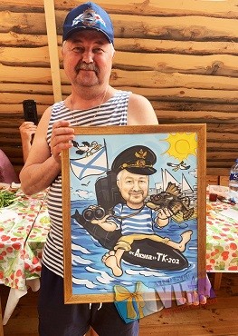 Шарж в подарок моряку Портрет в Кирове